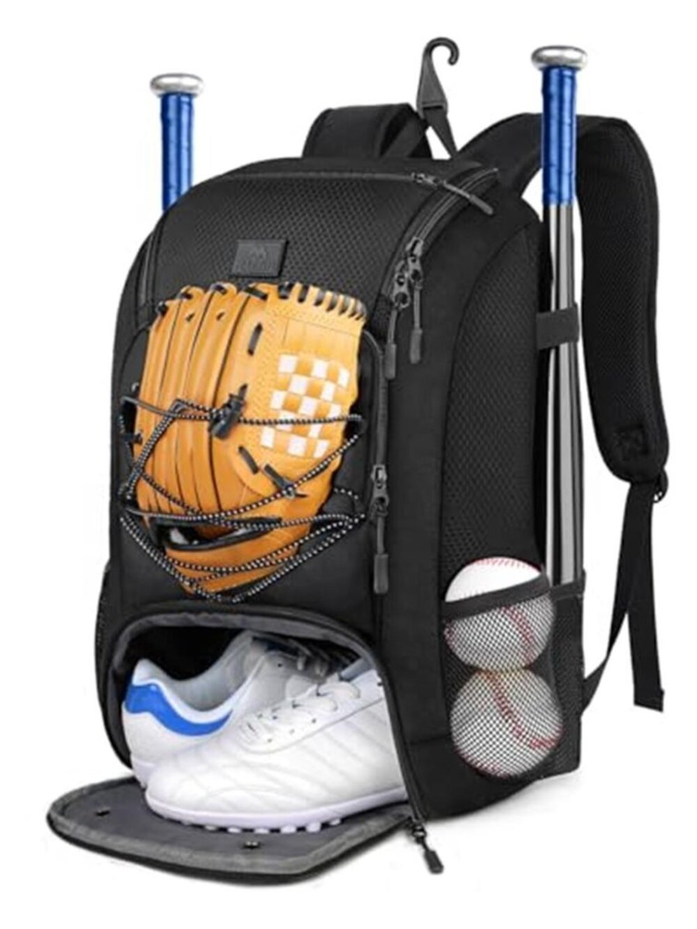 Baseball Backpack, Softball Bat Bag with Shoes Compartment for Youth, Boys